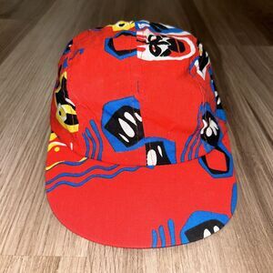 Vintage‎ Wendy's Employee Hap Cap One size Adjustable Snap Back Worker